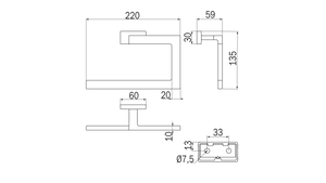 Portasalviette ad anello serie Lea - Inda Finitura:: Bianco Opaco