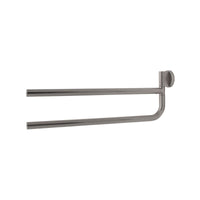 Portasalviette doppio a snodo serie One - Inda Finitura:: Nickel Spazzolato