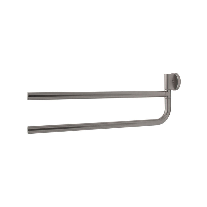 Portasalviette doppio a snodo serie One - Inda Finitura:: Nickel Spazzolato