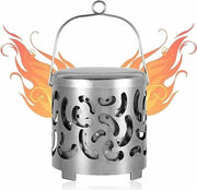 Elemento di riscaldamento miniaturizzato in acciaio inossidabile per esterno, riscaldamento per campeggio per autunno/inverno, calzatura portatile multifunzionale per il riscaldamento, riscaldamento per veicoli a gas per attività all'aperto e passeggiate.