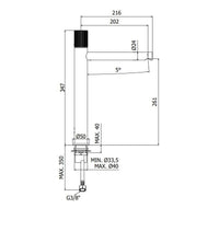 Portasalviette doppio a snodo serie One - Inda Finitura:: Cromo