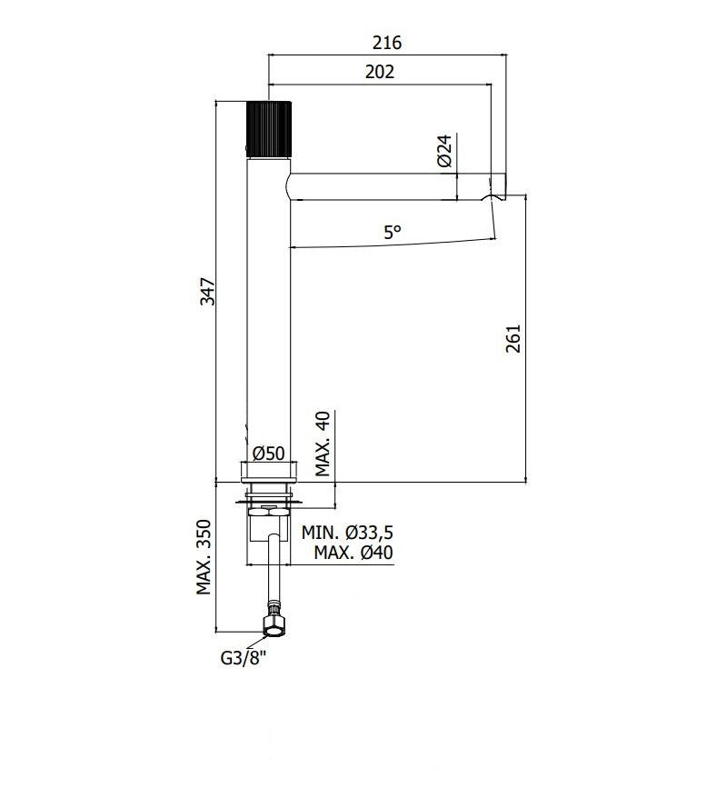 Portasalviette doppio a snodo serie One - Inda Finitura:: Cromo