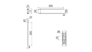 Portasalviette doppio a snodo - serie Divo - Inda Finitura:: Cromo