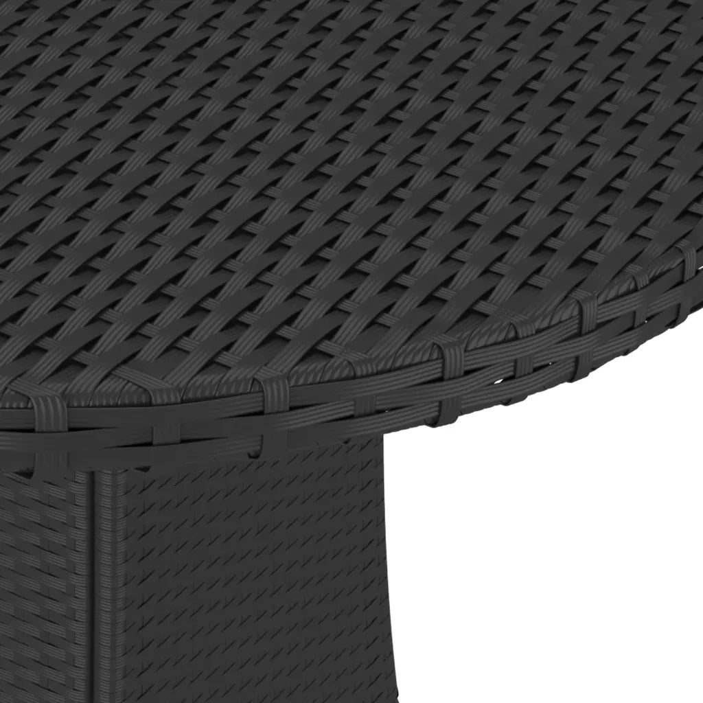 Set Divani da Giardino 5 pz con Cuscini in Polyrattan Nero cod mxl 37084