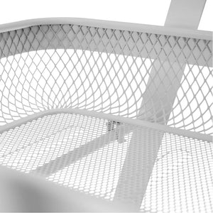 Carrello Estetista Multiuso con Ruote Carrellino Bianco con 3 Ripiani 57x31x83cm