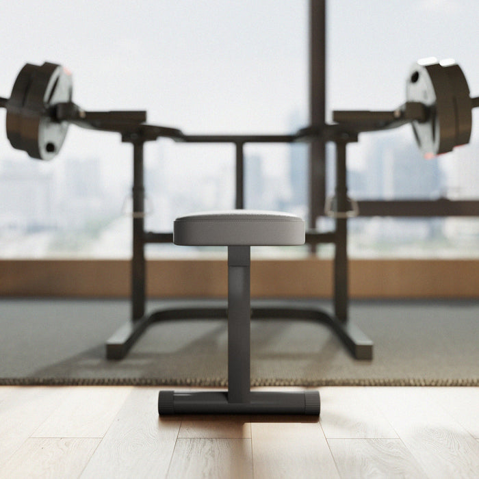 Panca per Pettorali ad Altezza Regolabile 150x150x60-85 cm in Acciaio Nero