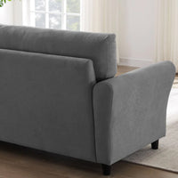 Divano 3 Posti con Rivestimento Tessuto Grigio Chiaro Premium Sofa 212x75x87 cm