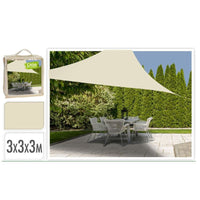 telo ombreggiante triangolare 3 x 3 x 3 beige
