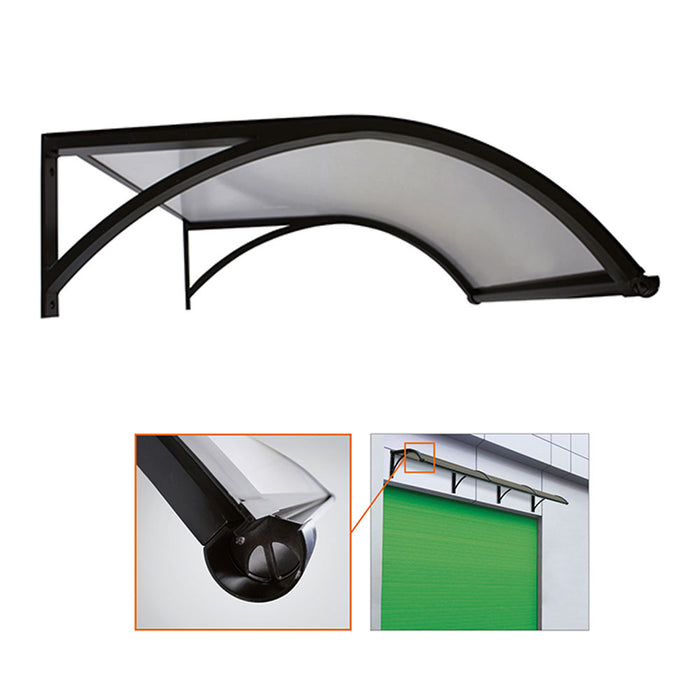 Pensilina Tettoia per Capannone Garage in Alluminio Modulabile