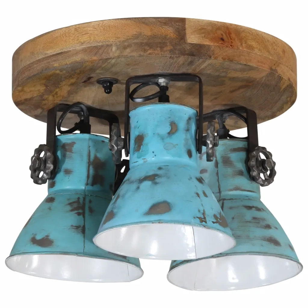 Lampada da Soffitto 25 W Blu Anticato 35x35x25 cm E27 CFW2732868