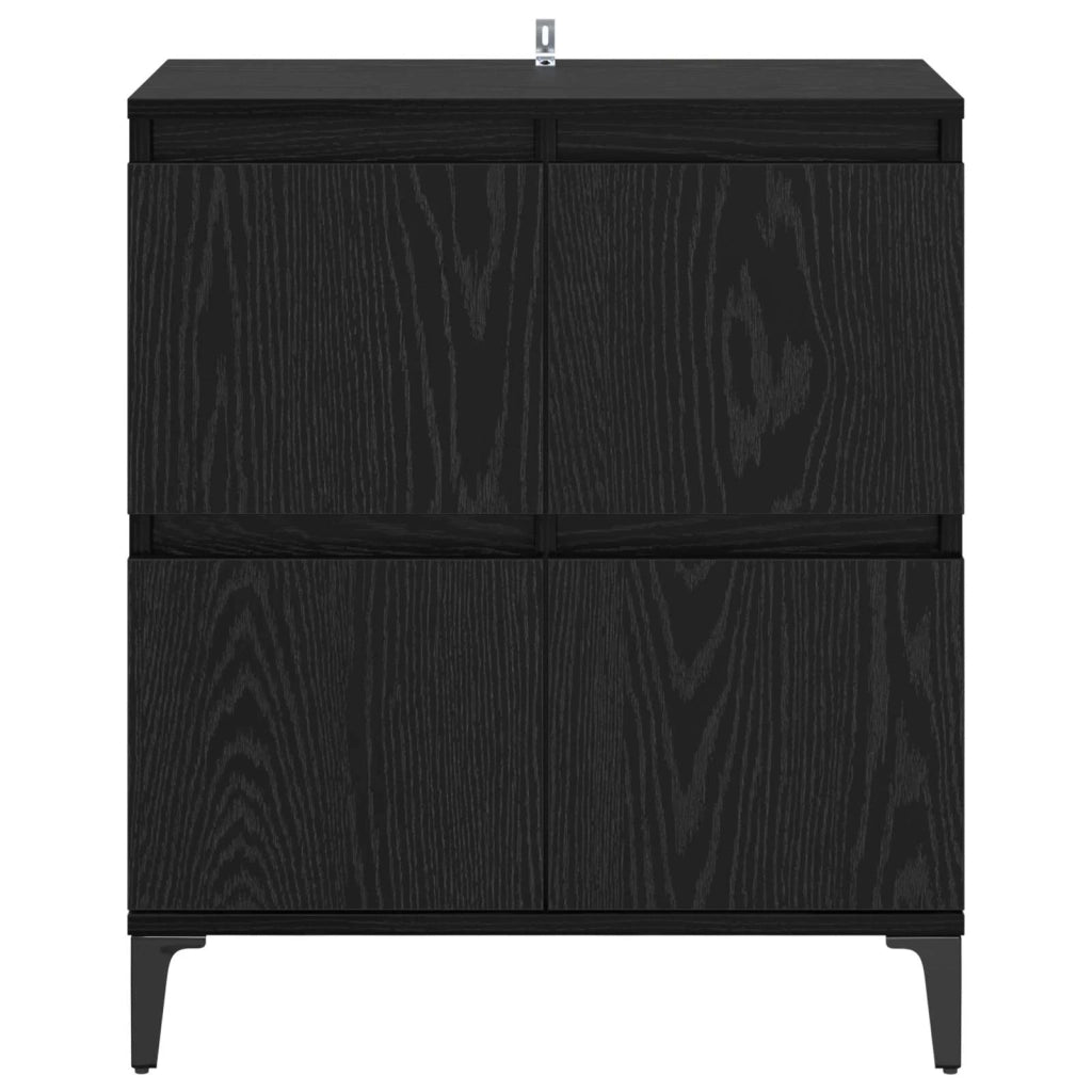 Credenza | Madia | Buffet da pranzo | Armadio da pranzo Rovere Nero 60 x 35 x 70 cm
