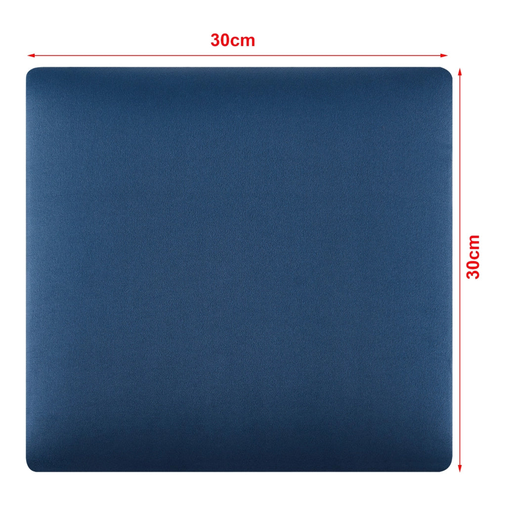 Set di 4 cuscini da parete in velluto 30 x 30 cm blu navy 03_0010645