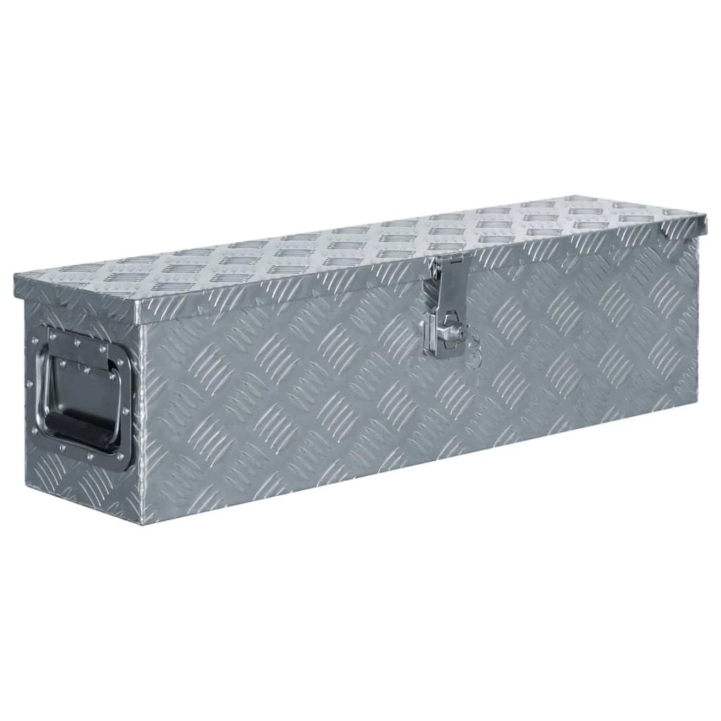 Scatola in alluminio argentato 80,5 x 22 x 22 cm 02_0003209