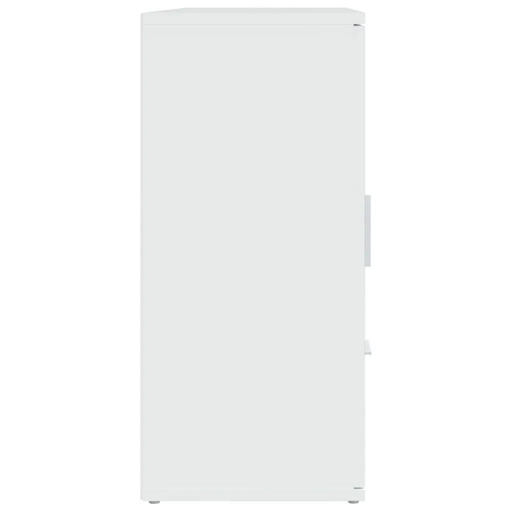 Credenza | Madia | Buffet da pranzo | Armadio da pranzo Bianca 91x29,5x65 cm in Legno Multistrato