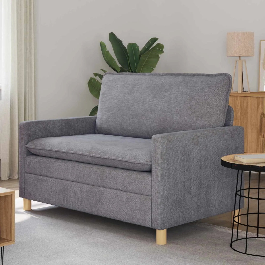 Divano Grigio Chiaro 126 x 81 x 87,5 cm Poliestere