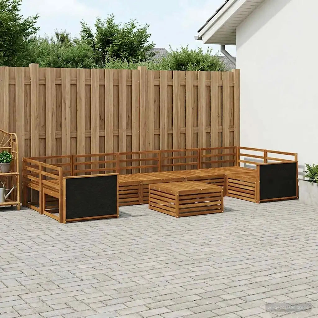 Set di divani da esterno 8 pcs Naturale 3383132