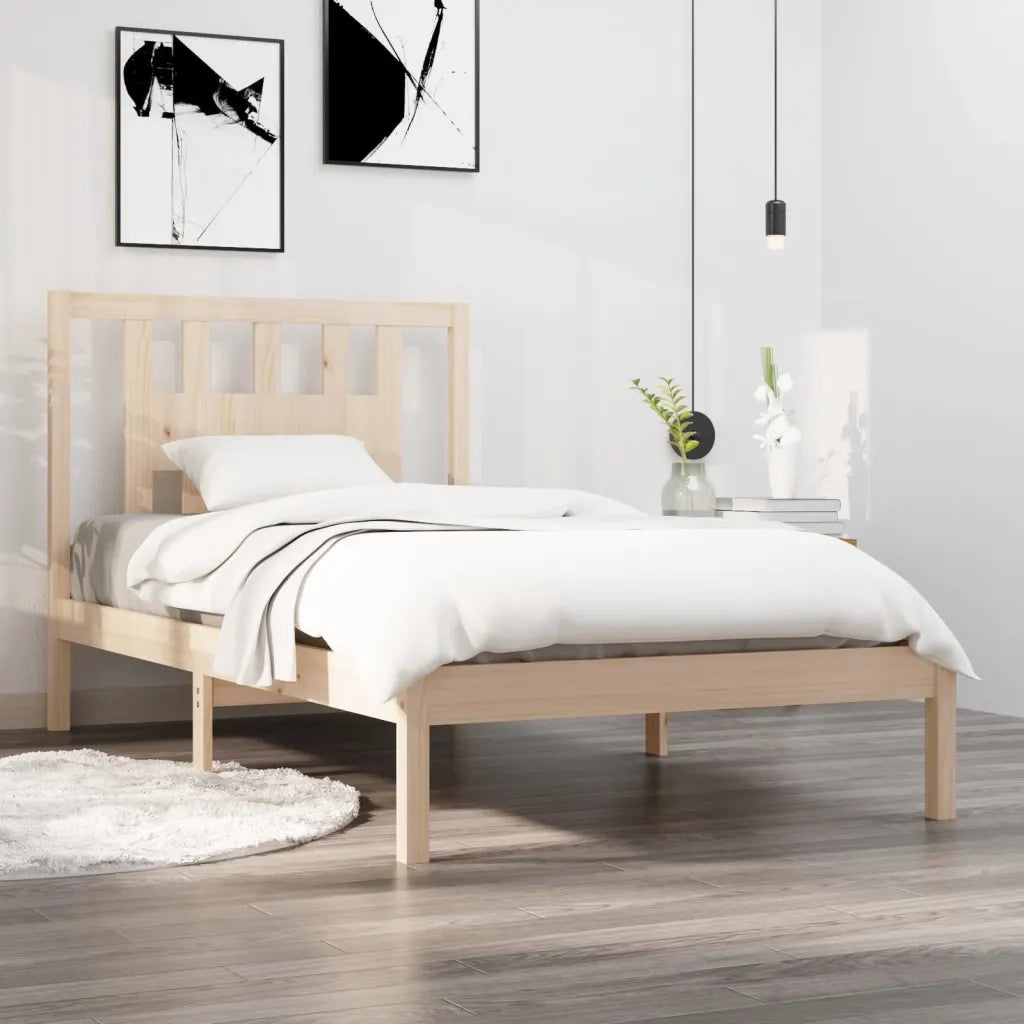 Giroletto-Struttura Letto in Legno Massello di Pino 90x200 cm 137172