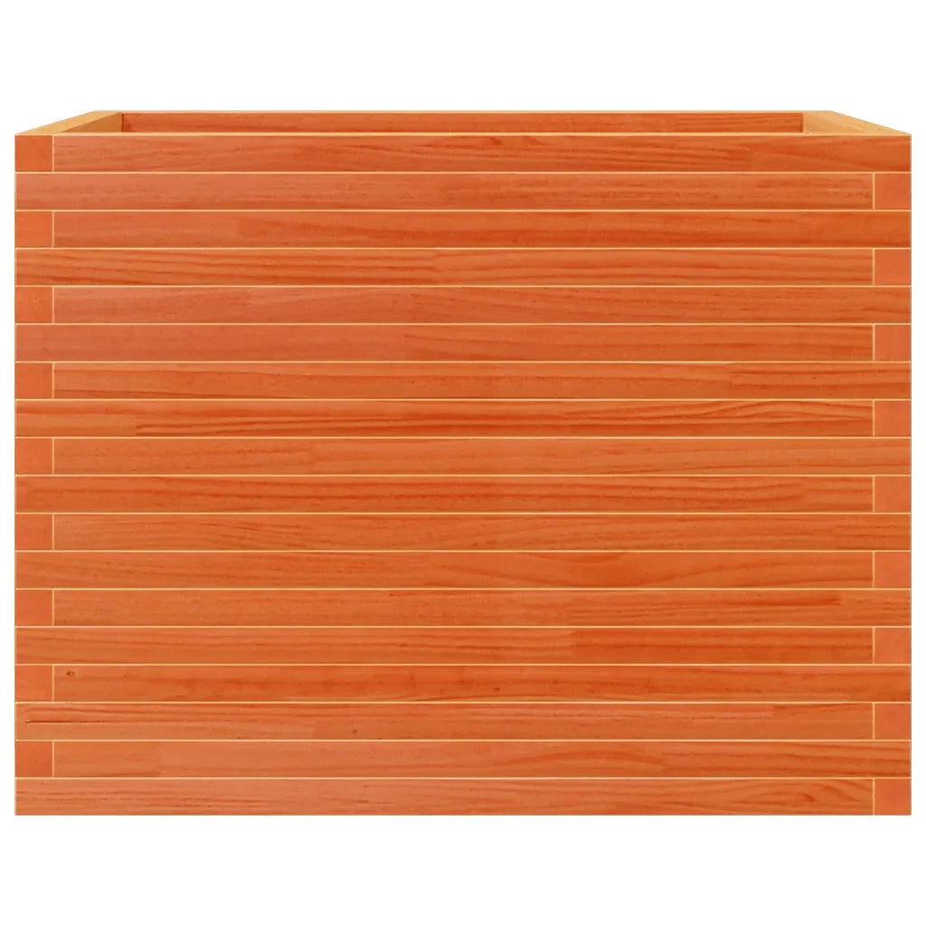 Fioriera Giardino Marrone Cera 90x60x68,5cm Legno Massello Pino