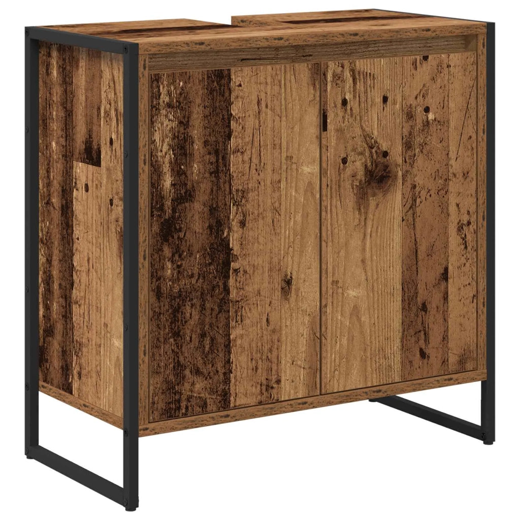 Set di mobili per il bagno Legno vecchio Legno multistrato
