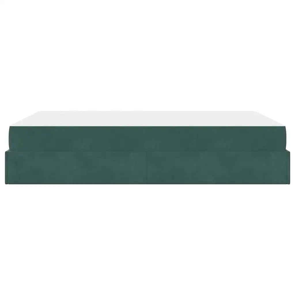 vidaXL Struttura del letto Verde scuro 140 x 200 cm Velluto