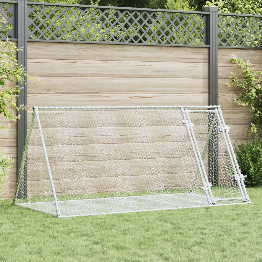 Conigliera Argento 200x105x91 cm in Acciaio Zincato 3281530