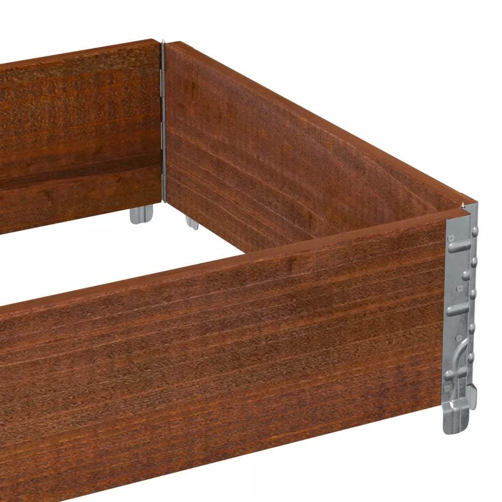 vidaXL Fioriera da Giardino Marrone 80x60 cm Legno Massello di Pino