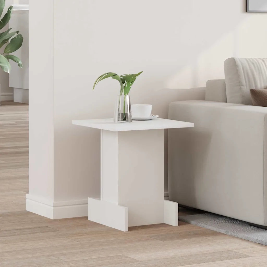 Tavolino | Tavolo laterale Bianco 35,5 x 35 x 40 cm Legno multistrato