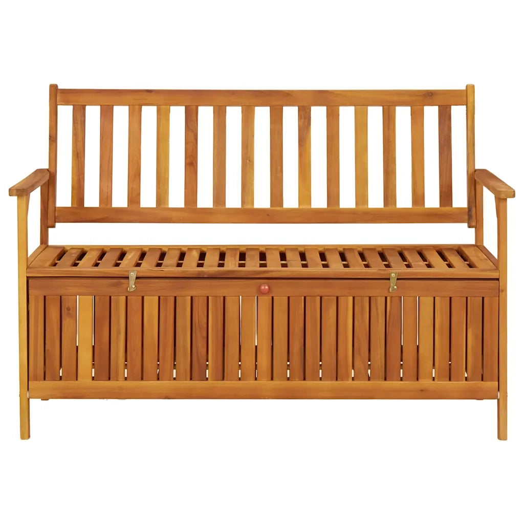 CassaPanchina da Giardino | Panca da Giardino 120 cm in Legno Massello di Acacia