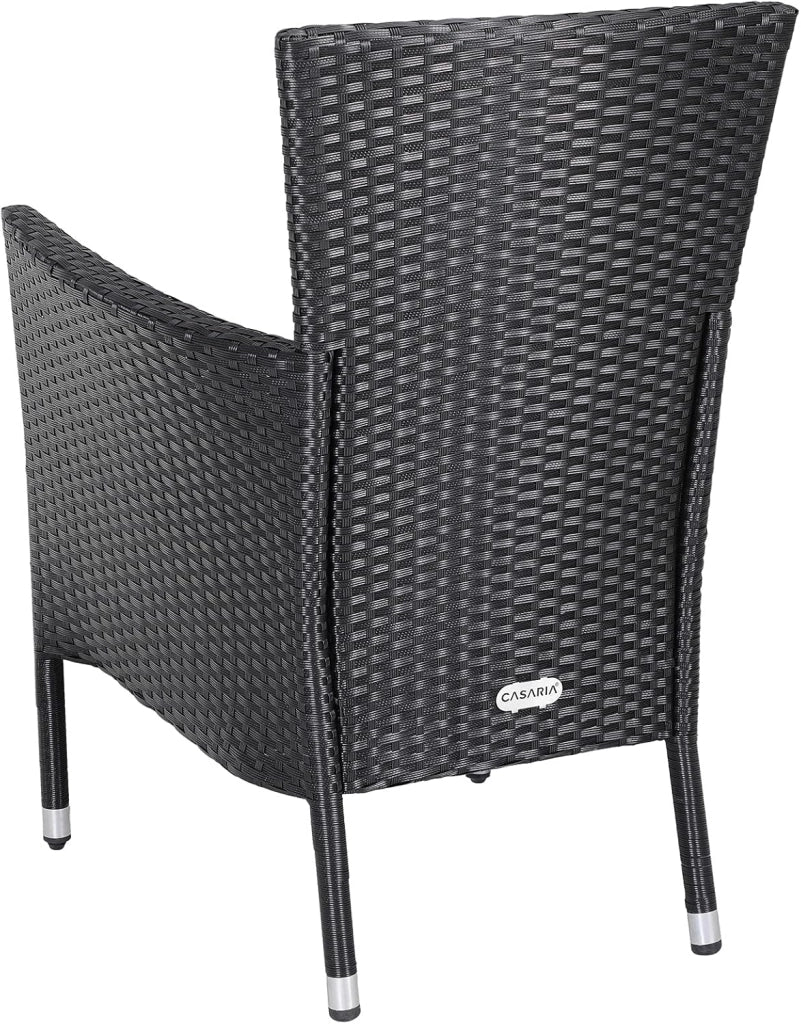 Set di Mobili Outdoor Salottino Esterno Polyrattan Lounge Tavolo da Pranzo Panca d'angolo 2 Sedie da Giardino