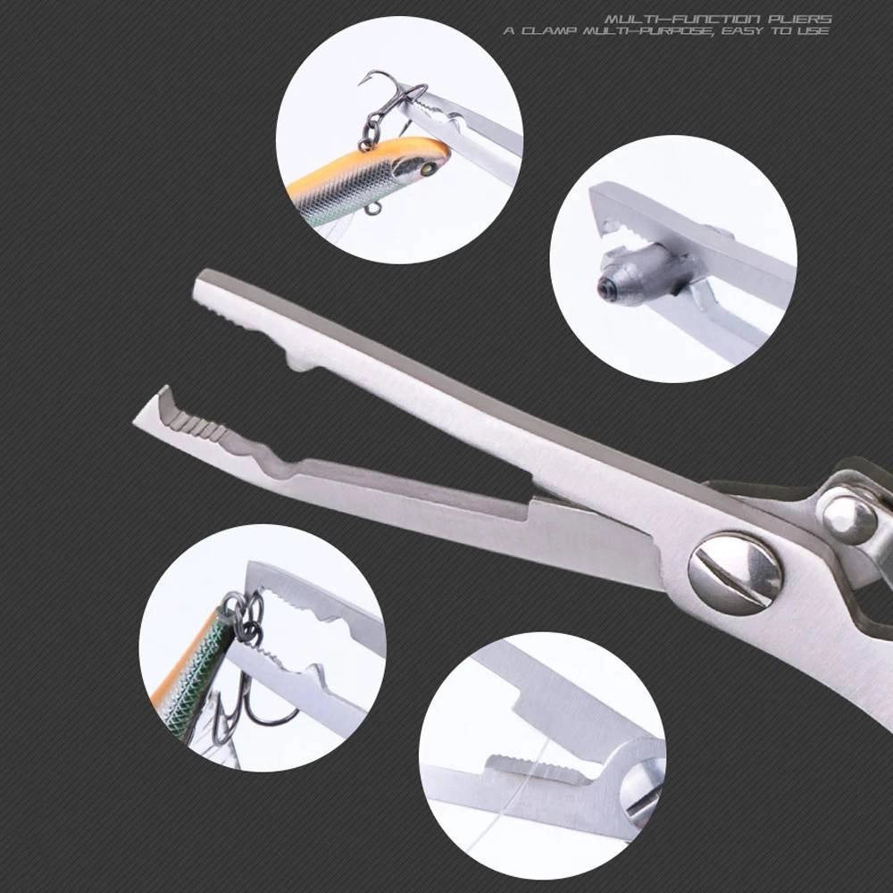 Trade Shop - Pinze Da Pesca Coltello Forbice Multifunzionale Pescatore Mare Fiume -