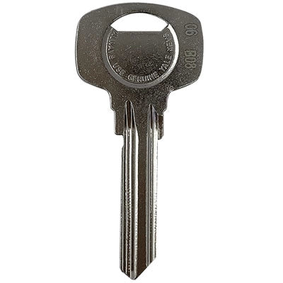CHIAVE PIATTA YALE 1006 DX 6 PERNI ORIGINALE - OTTONE NICHELATO- 20 pezzi