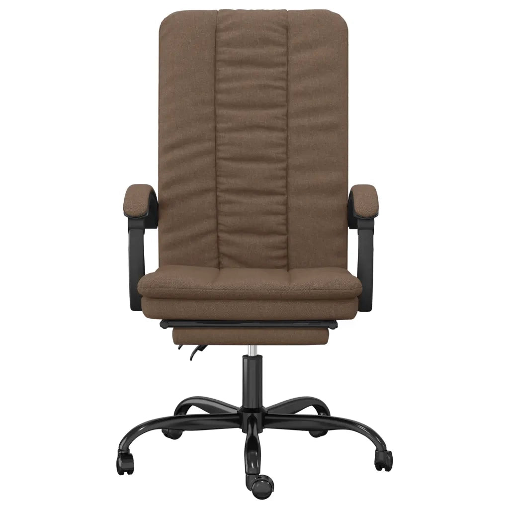 Poltrona da Ufficio Reclinabile Marrone in Tessuto cod mxl 27239