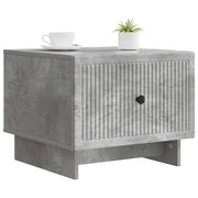 Tavolino da salotto | Tavolino da caff¨¨ | Tavolino da Soggiorno con cassetto Grigio Cemento 49 x 50 x 40 cm