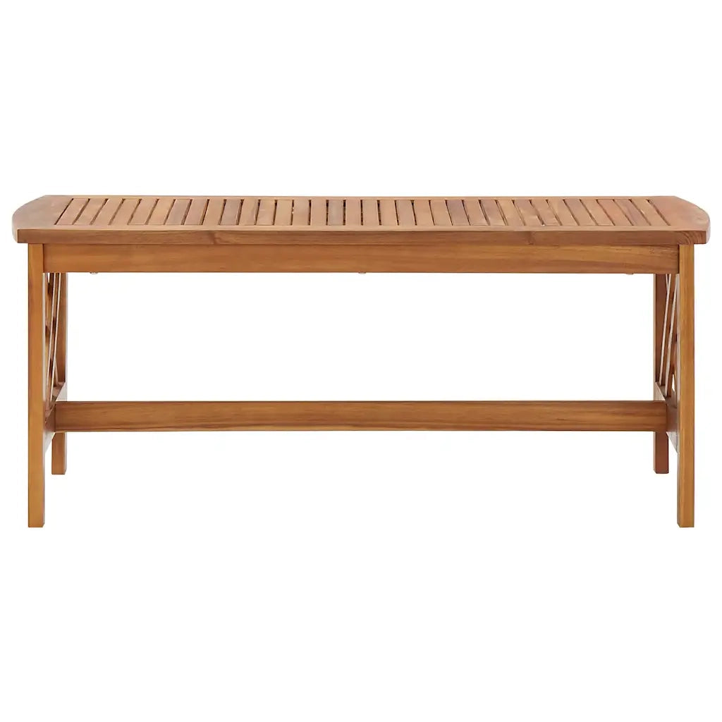 Tavolino da Salotto-Tavolino da soggiorno-Tavolo 102x50x43 cm in Legno Massello di Acacia