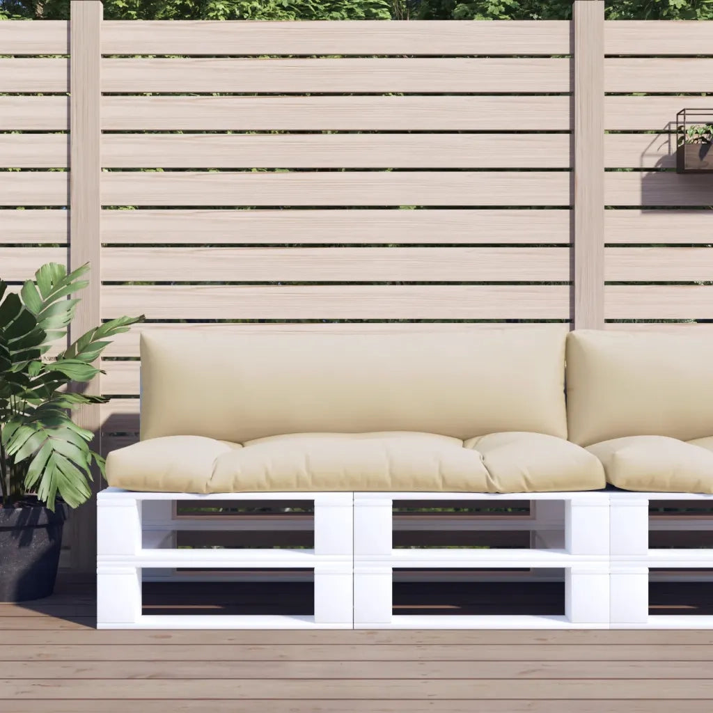 Cuscini per Pallet 2 pz Beige in Tessuto 360925