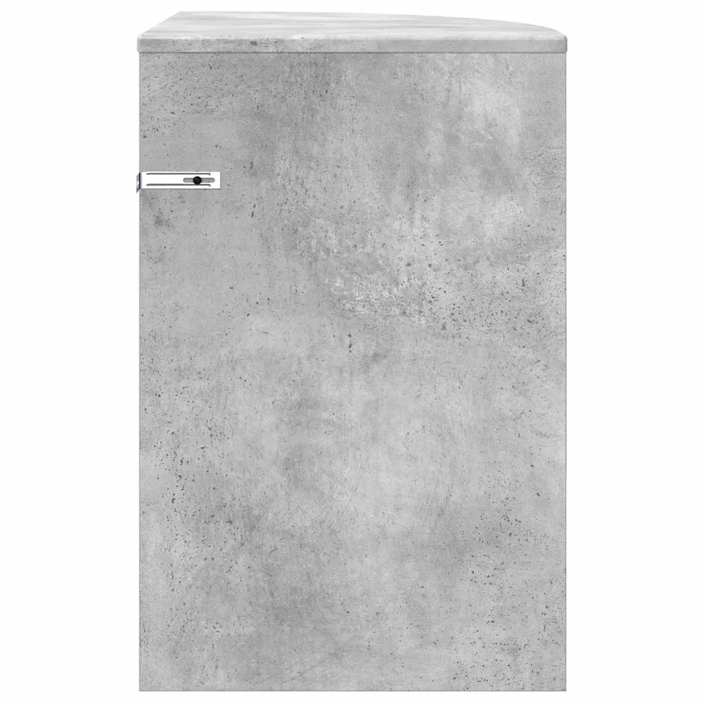 Tavolino Grigio cemento 39,7 x 39,7 x 60 cm Legno multistrato