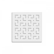 LABYRINTH -M- - Pannello in PVC traforato - Parasole Colore: bianco, Misura: 73x73 cm