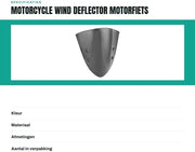 Paraurti con Difensore del Vento - Kit di Riparazione Paraurti - Paraurti del Motore - Materiale ABS - Facile da Montare - Progettato Specificamente per Kawasaki ER-6N 2012-2014