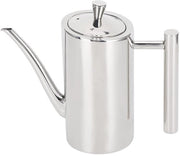 Dispensatore di olio d'oliva 500ml - Olio pot in acciaio inossidabile - Senza fughe - Senza gocce - Dispensatore per cucina - Contenitore di stoccaggio con coperchio
