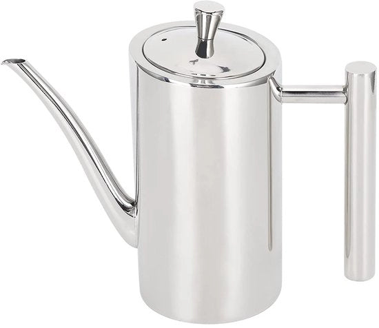 Dispensatore di olio d'oliva 500ml - Olio pot in acciaio inossidabile - Senza fughe - Senza gocce - Dispensatore per cucina - Contenitore di stoccaggio con coperchio