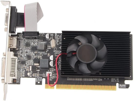 scheda grafica da gioco con ventilatore di raffreddamento 1 GB DDR3