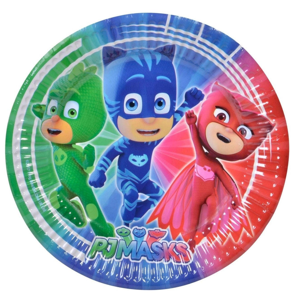 Trade Shop - Set 24 Pezzi Piatti Usa E Getta Piatto 19.5 Cm Pj Mask Nickelodeon Pijamax -