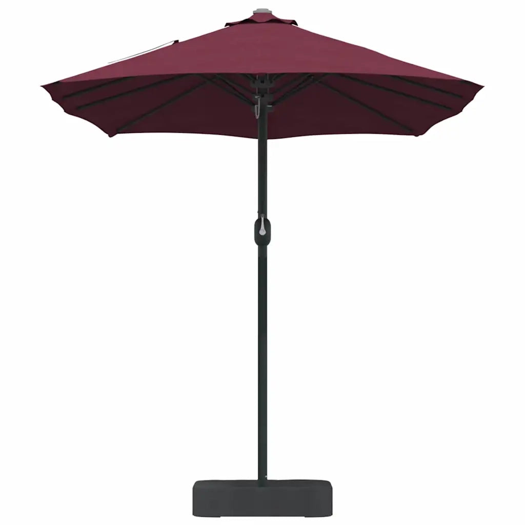 Ombrello da giardino-Ombrellone da spiaggia Rosso Bordeaux 385 x 209 x 244 cm 849017