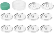 Set di copritastone - Incluso attrezzo per lucidatura - 30 mm - Copritastone rotondi - Adatto per progetti creativi
