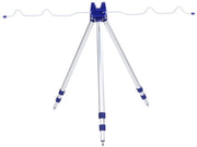 Supporto per Pesca Portatile - Regolabile - Supporto per Barchetta - Supporto per Pesca Feeder - Tripode Portatile - in Alluminio - Adatto per 5 Canne da Pesca