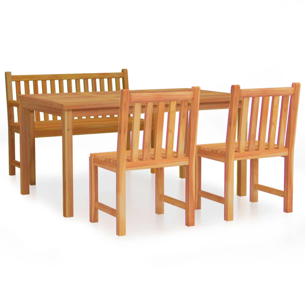 Set da pranzo da esterno/mobili da giardino in legno massello di teak da 4 pezzi 02_0014274