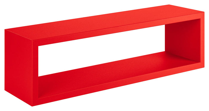 Mensola da Parete 60x18x15,5 cm in Fibra di Legno Regolo Rosso
