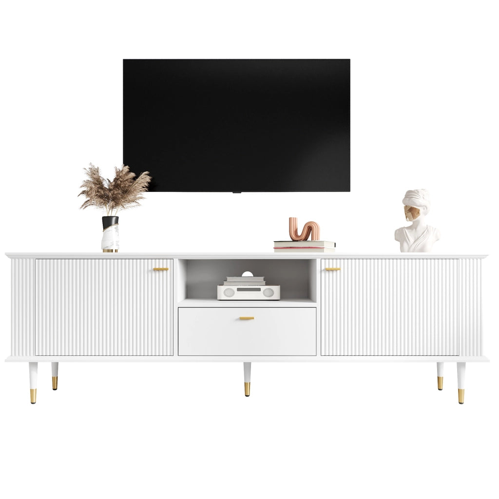 Mobile TV con 2 ante; 1 cassetto; 1 vano e passacavi per soggiorno 170×36×54 cm