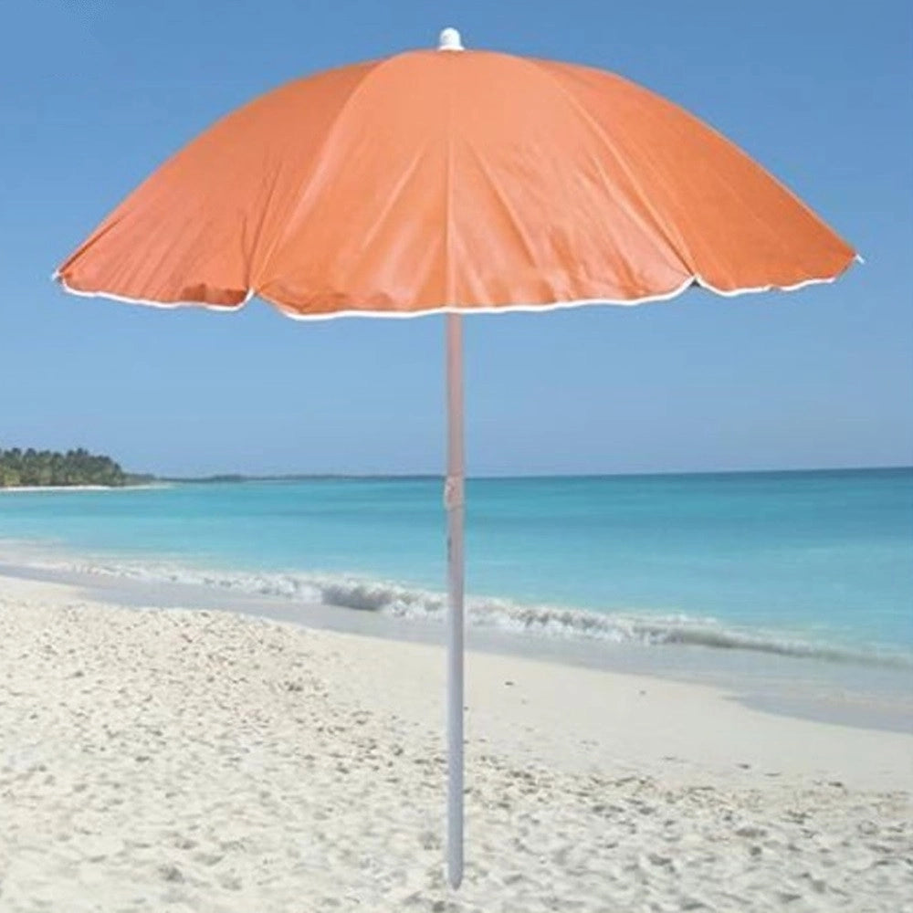 Trade Shop - Ombrellone Mare Spiaggia In Tnt ø151x180cm Con Snodo 8 Stecche Da 90cm 4 Colori 631942a -
