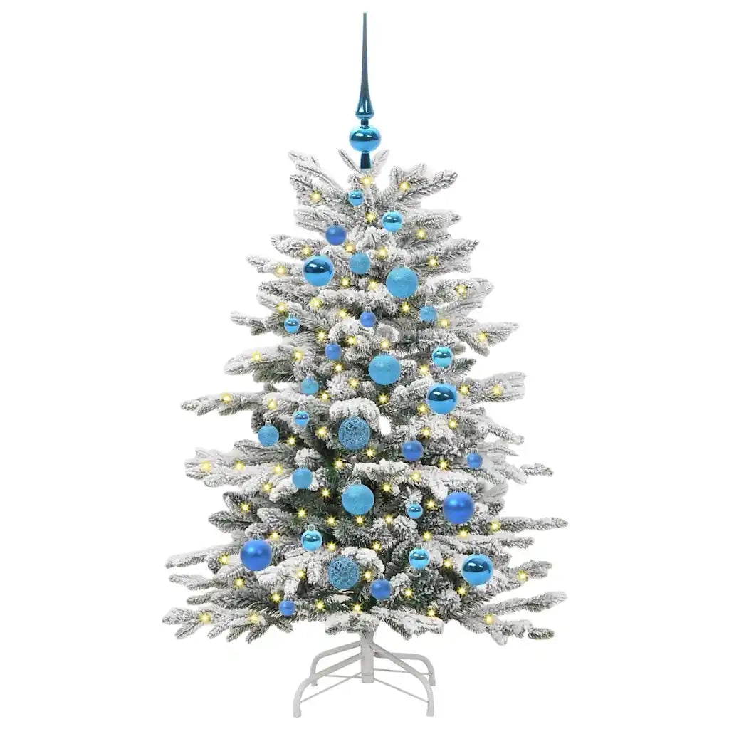 Albero di Natale Artificiale con Rami Pieghevoli Bianco 120 cm 3395629